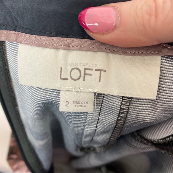 Ann Taylor Loft Brown Watercolor Print Skirt, sz 2 - Picture 2 of 6